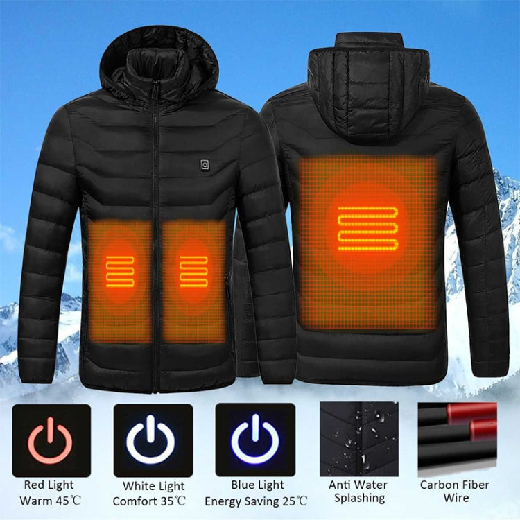 Winter Smart Electric Heating Hooded Jacket, XXXL, XXXXL, M, L, XL – Waterproof