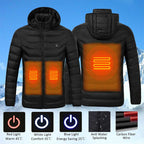 Winter Smart Electric Heating Hooded Jacket, XXXL, XXXXL, M, L, XL – Waterproof