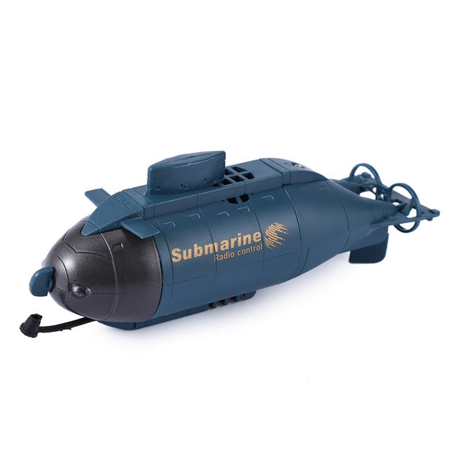 Rechargeable Mini 6-Channel Remote Submarine Blue