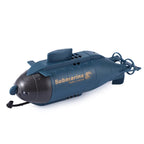 Rechargeable Mini 6-Channel Remote Submarine Blue