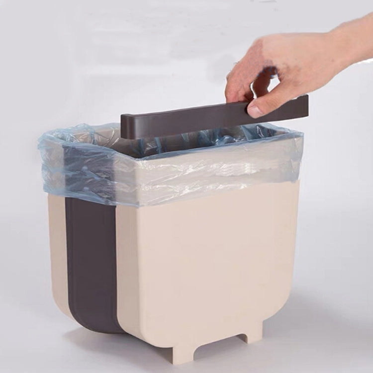 Foldable Hanging Kitchen Trash Can, 23x6x29cm