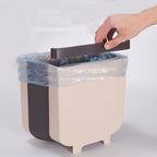 Foldable Hanging Kitchen Trash Can, 23x6x29cm