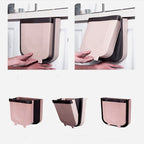 Foldable Hanging Kitchen Trash Can, 23x6x29cm
