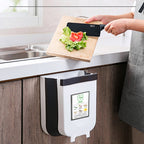Foldable Hanging Kitchen Trash Can, 23x6x29cm