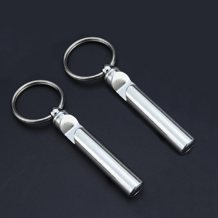 2 PCS Metal Whistle Bottle Opener Keychain Creative Multifunctional Key Ring Pendant, Gold, Silver – Durable Build, Easy to Use Silver