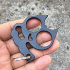 5 PCS Kitty Outdoor Metal Self-defense Keychain Outdoor Self-defense Window Breaking Tool, Cat Shape(Gold), Cat Shape(Black)