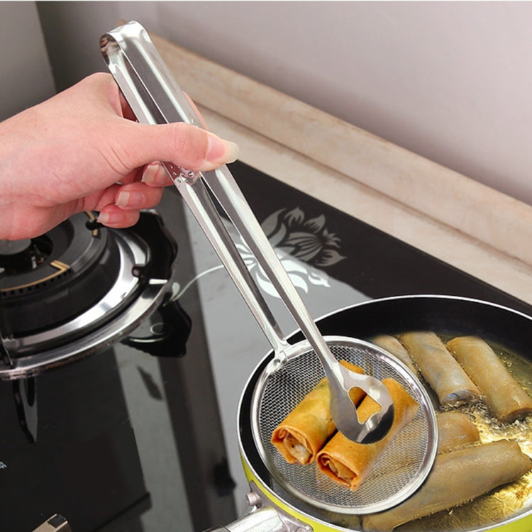 Stainless Steel Fried Food Drain Net Spoon with Clip, Net Spoon with Clip Net Spoon with Clip