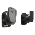 Pair Black Surround Sound Speaker Wall Mount Brackets 45 Degree Rotatable Design TV Wall Mount 8 x 4.5 x 5.8cm Default Title