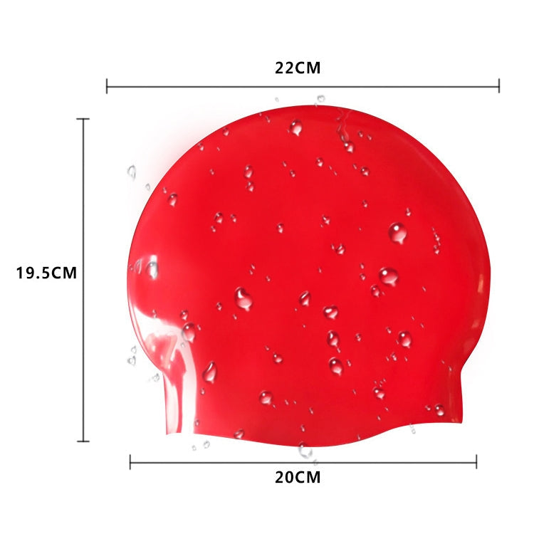 Glossy Seamless Pure Silicone High Elasticity Professional Swimming Cap, Glossy Seamless (Blue), Glossy Seamless (White), Glossy Seamless (Pink), Glossy Seamless (Red), Glossy Seamless (Purple), Glossy Seamless (Yellow)