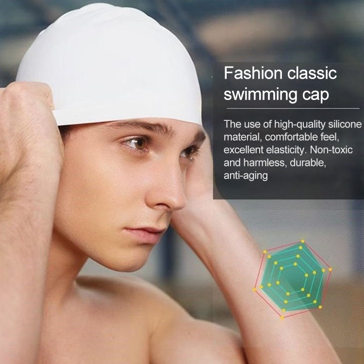 Glossy Seamless Pure Silicone High Elasticity Professional Swimming Cap, Glossy Seamless (Blue), Glossy Seamless (White), Glossy Seamless (Pink), Glossy Seamless (Red), Glossy Seamless (Purple), Glossy Seamless (Yellow)