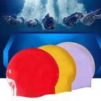 Glossy Seamless Pure Silicone High Elasticity Professional Swimming Cap, Glossy Seamless (Blue), Glossy Seamless (White), Glossy Seamless (Pink), Glossy Seamless (Red), Glossy Seamless (Purple), Glossy Seamless (Yellow)