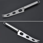 Stainless Steel Cheese Knife With Fork Tip Cheese Butter Knife Slicer Butter Pizza Cutter, Cheese Knife