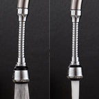 360 Degree Rotate Kitchen Accessories Long Water Bubbler Filter Water Saving Aerator Nozzle Tap, Long Water Bubbler Filter