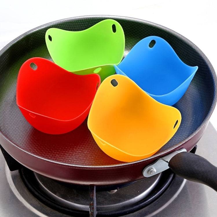 Silicone Egg Cooker Egg Bracket Kitchen Tools Pancake Cookware Bakeware Steam Eggs Plate Tray, Red, 4 pieces of steamed egg – Durable Build, Easy to Use