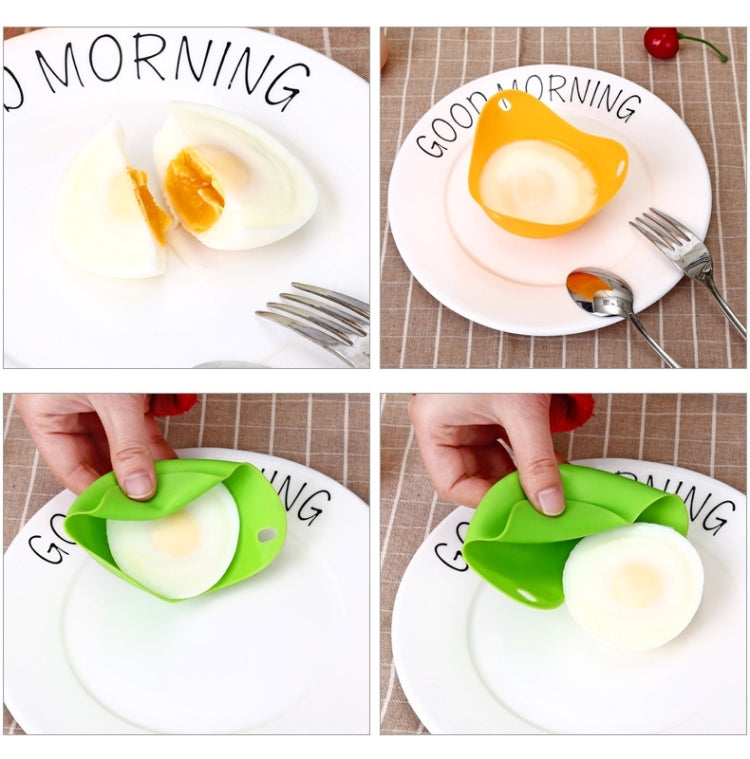 Silicone Egg Cooker Egg Bracket Kitchen Tools Pancake Cookware Bakeware Steam Eggs Plate Tray, Red, 4 pieces of steamed egg – Durable Build, Easy to Use