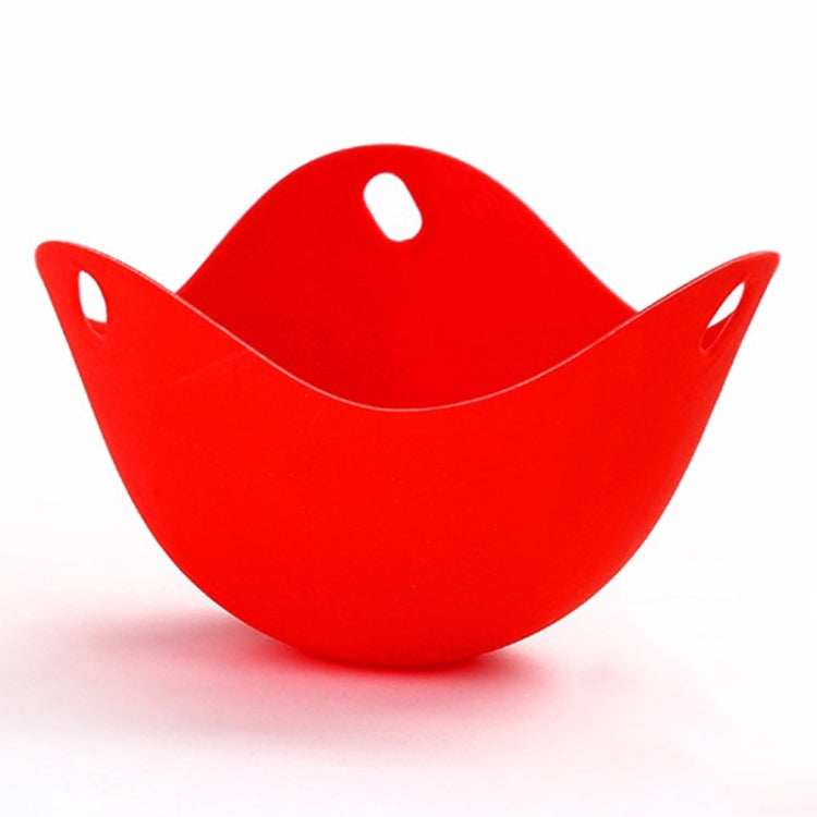 Silicone Egg Cooker Egg Bracket Kitchen Tools Pancake Cookware Bakeware Steam Eggs Plate Tray, Red, 4 pieces of steamed egg – Durable Build, Easy to Use Red