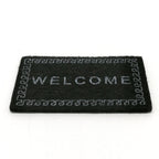 Handmade Simulation Doll House Accessories Welcome Pad Floor Mat Model Black