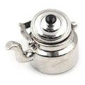 Dollhouse Miniature Metal Tea Kettle Pot Classic Pretend Play Furniture Toys for Kitchen Accessory, Metal Tea Kettle Metal Tea Kettle