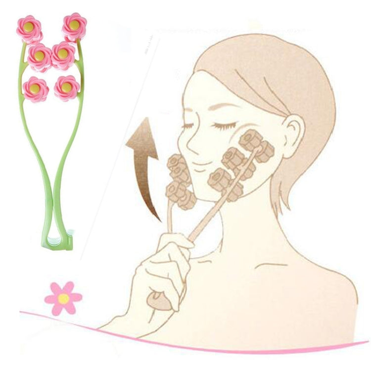 Manual Roller Face Massager Face Beauty Instrument Facial Double Chin Tool, Pink, Blue Pink Pink
