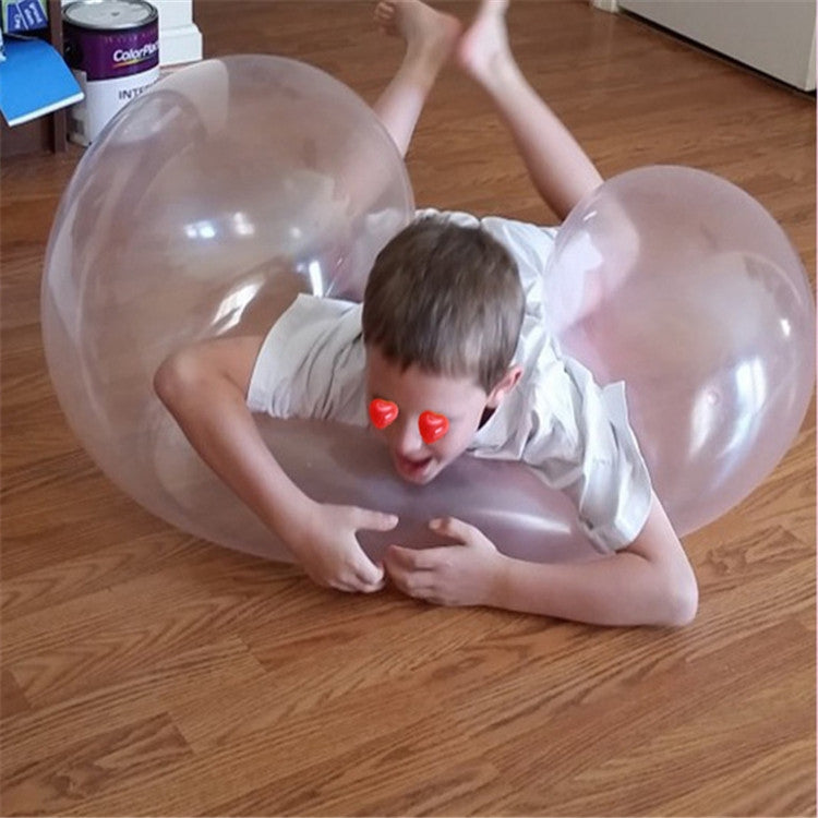 Bubble Ball TPR Blowing Balloon Racket Ball Toy, Small, Middle, Large, Extra Large Small