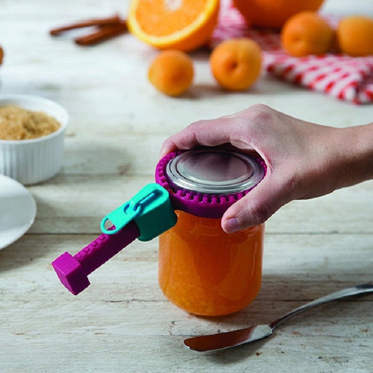 Creative Silicone Zipper Can Opener Multi-functional Non-slip Screwdriver Canned Bottle Opener, Opener 5 Opener 5