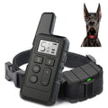 500m Dog Training Bark Stopper Remote Control Electric Shock Waterproof Electronic Collar Black