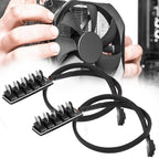 2 PCS Computer Fan PWM Hub Computer Chassis Fan Hub, A Drag Five, A Drag Four – Durable Build, Easy to Use A Drag Five