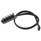 2 PCS Computer Fan PWM Hub Computer Chassis Fan Hub, A Drag Five, A Drag Four – Durable Build, Easy to Use