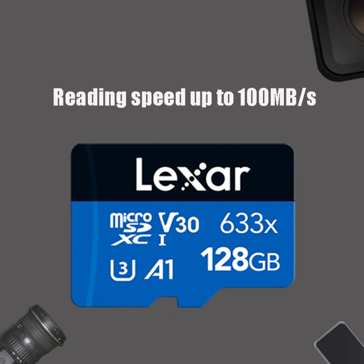 Lexar 633x 128GB High-speed Driving Recorder Dedicated TF Card Mobile Phone Memory Card, 128GB – Shockproof, Waterproof