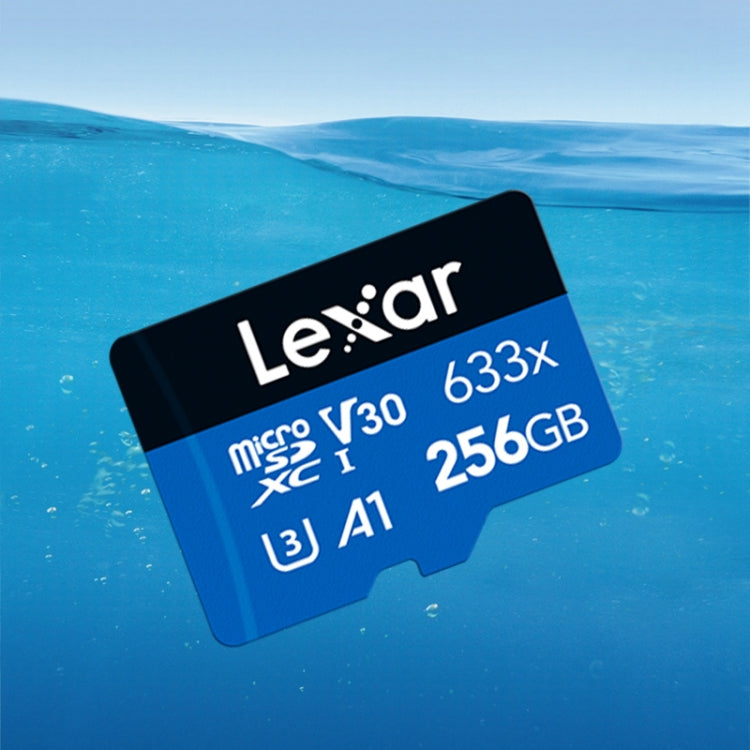 Lexar 633x 256GB High-speed Mobile Phone Camera Memory TF Card Switch Expansion Driving Recorder Dedicated Storage Flash Memory Card, 256GB – Shockproof, Waterproof
