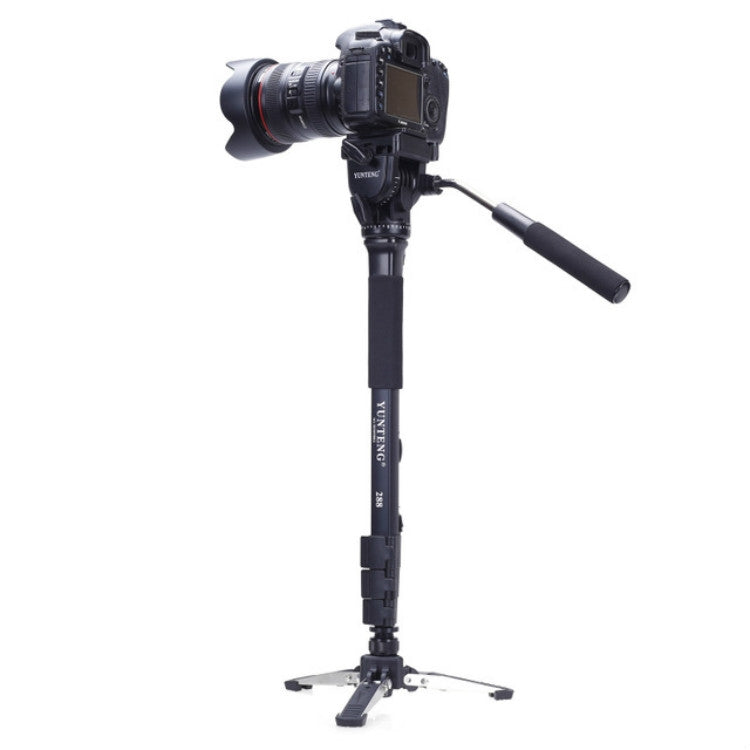 YUNTENG VCT-288RM SLR Camera Monopod Camera Support Foot Hydraulic Head Professional Photography Stand, Max Height: 1.48m, VCT-288RM