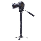 YUNTENG VCT-288RM SLR Camera Monopod Camera Support Foot Hydraulic Head Professional Photography Stand, Max Height: 1.48m, VCT-288RM