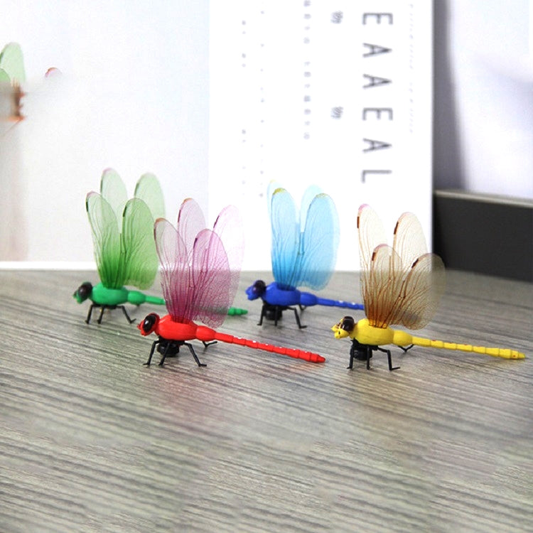 4 PCS/Set Simulation Dragonfly Magnetic Refrigerator Stickers Home Wall Garden Decoration, 4 PCS/Set Magnetic, 4 PCS/Set Pin 4 PCS Set Magnetic Magnetic
