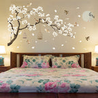 2 PCS/Set DIY Tree Birds Flower Home Decor Wall Stickers, Tree Birds Flower Tree Birds Flower