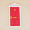 1:12 Doll House Miniature Fairy Tale Door Playing House Toy Red