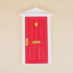 1:12 Doll House Miniature Fairy Tale Door Playing House Toy Red
