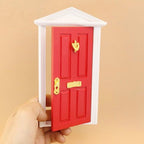 1:12 Doll House Miniature Fairy Tale Door Playing House Toy