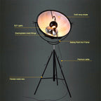 Satellite Studio Tripod Floor Lamp Living Room Bedroom , CN Plug, S, L