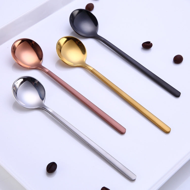 Mini Accessories Coffee Spoon Kitchen Dessertspoon Dining Round Shape Coffee Stainless Steel Home, 13cm, 15cm, 17cm