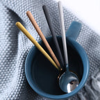 Mini Accessories Coffee Spoon Kitchen Dessertspoon Dining Round Shape Coffee Stainless Steel Home, 13cm, 15cm, 17cm