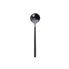 Mini Accessories Coffee Spoon Kitchen Dessertspoon Dining Round Shape Coffee Stainless Steel Home, 13cm, 15cm, 17cm 15cm Black