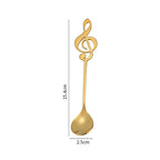 Creative Musical Note Spoon Coffee Stirring Scoop Stainless Steel Titanium Music Bar Spoon Gift Spoon