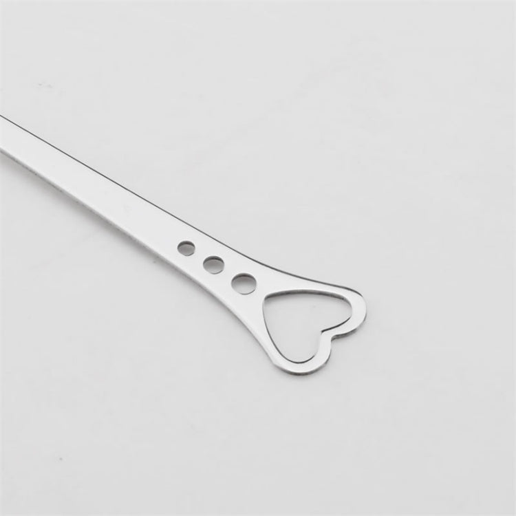 2 PCS Stainless Steel Spoon Portable Metal Coffee Teaspoon Creative Love Heart Shaped Wedding Party Gift Dinnerware, Silver Single Hole Love, Gold Single Hole Love, Rose Gold Porous Love, Blue Porous Love, Colorful Porous Love