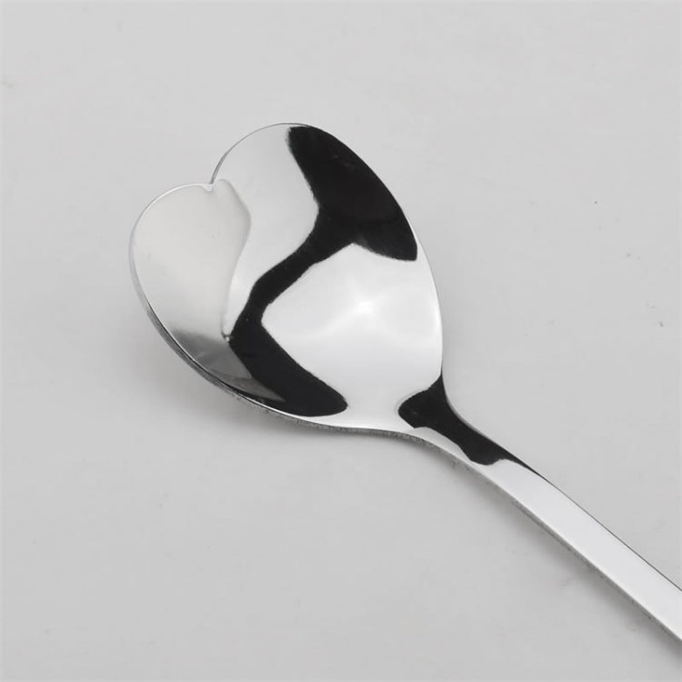 2 PCS Stainless Steel Spoon Portable Metal Coffee Teaspoon Creative Love Heart Shaped Wedding Party Gift Dinnerware, Silver Single Hole Love, Gold Single Hole Love, Rose Gold Porous Love, Blue Porous Love, Colorful Porous Love