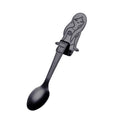 Creative Coffee Spoon Mermaid Shape Handle Spoons Flatware Drinking Tools, Black, Gold, Symphony, Rose Gold, True Color Black