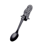 Creative Coffee Spoon Mermaid Shape Handle Spoons Flatware Drinking Tools, Black, Gold, Symphony, Rose Gold, True Color Black