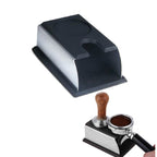 Stainless Steel Silicone Espresso Coffee Tamper Stand Barista Tool Powder Pad Hammer Pad – Durable Build, Easy to Use Black
