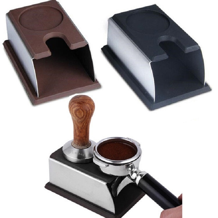 Stainless Steel Silicone Espresso Coffee Tamper Stand Barista Tool Powder Pad Hammer Pad – Durable Build, Easy to Use