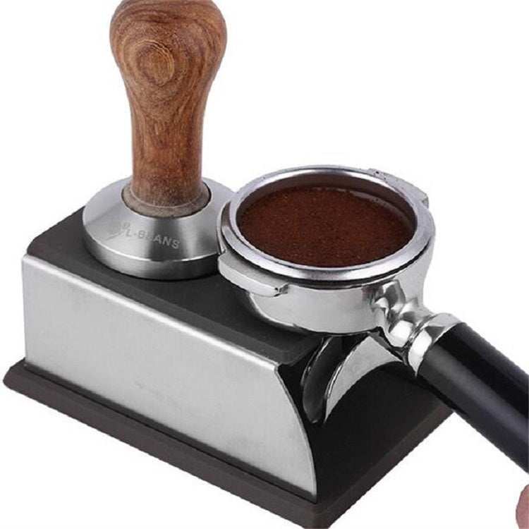 Stainless Steel Silicone Espresso Coffee Tamper Stand Barista Tool Powder Pad Hammer Pad – Durable Build, Easy to Use