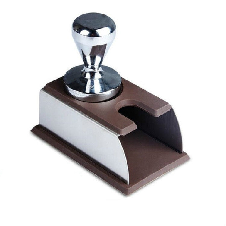 Stainless Steel Silicone Espresso Coffee Tamper Stand Barista Tool Powder Pad Hammer Pad – Durable Build, Easy to Use